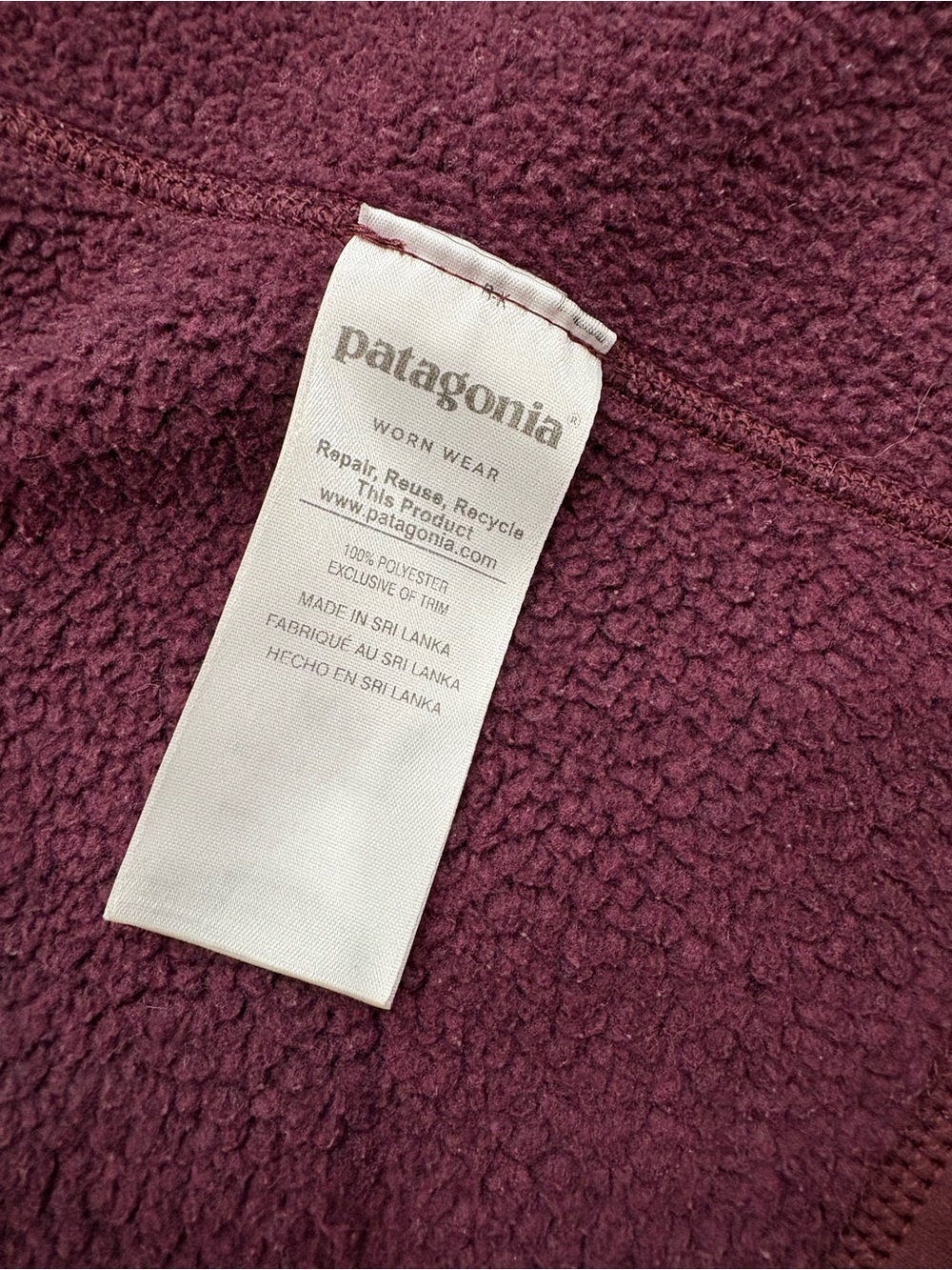 Patagonia Women's Full-Zip Fleece Jacket - size XS in Plum - Picture 7 of 7